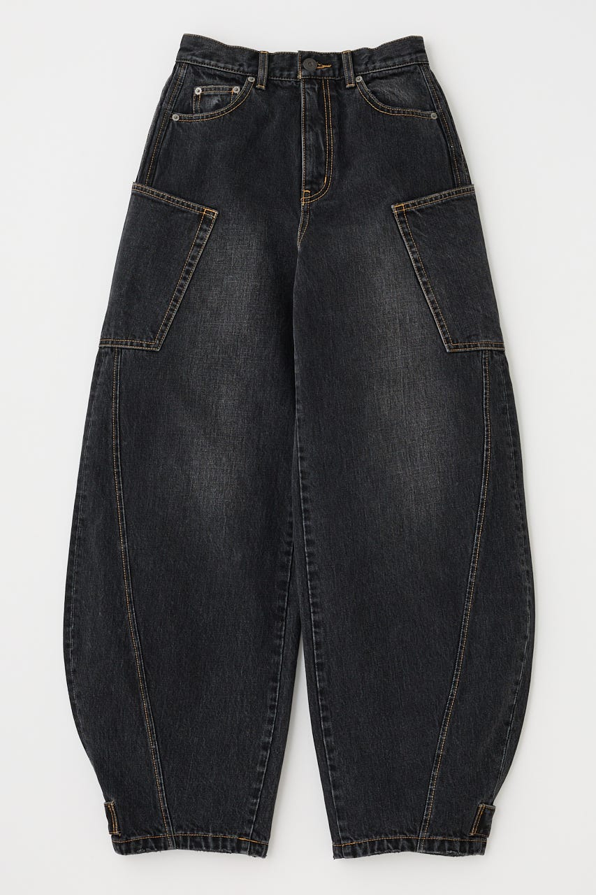 MOUSSY | NARROWED HEM コクーンストレート (ワイド ) |SHEL
