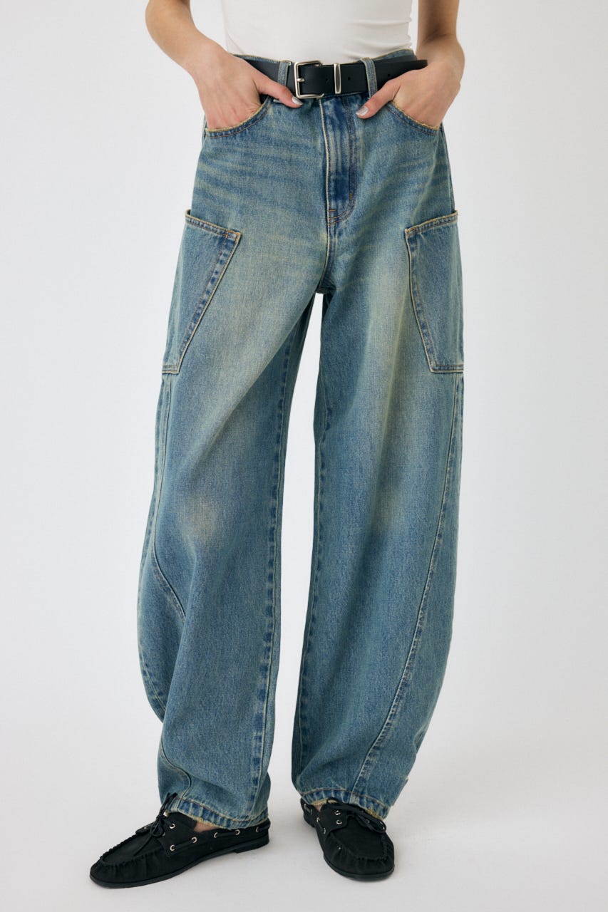 NARROWED HEM コクーンストレート BLU 1