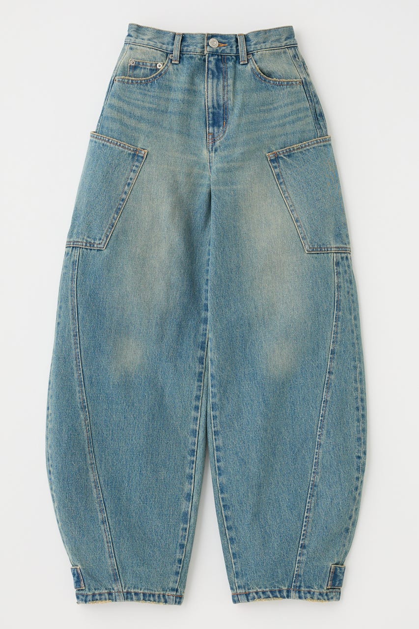 MOUSSY | NARROWED HEM コクーンストレート (ワイド ) |SHEL