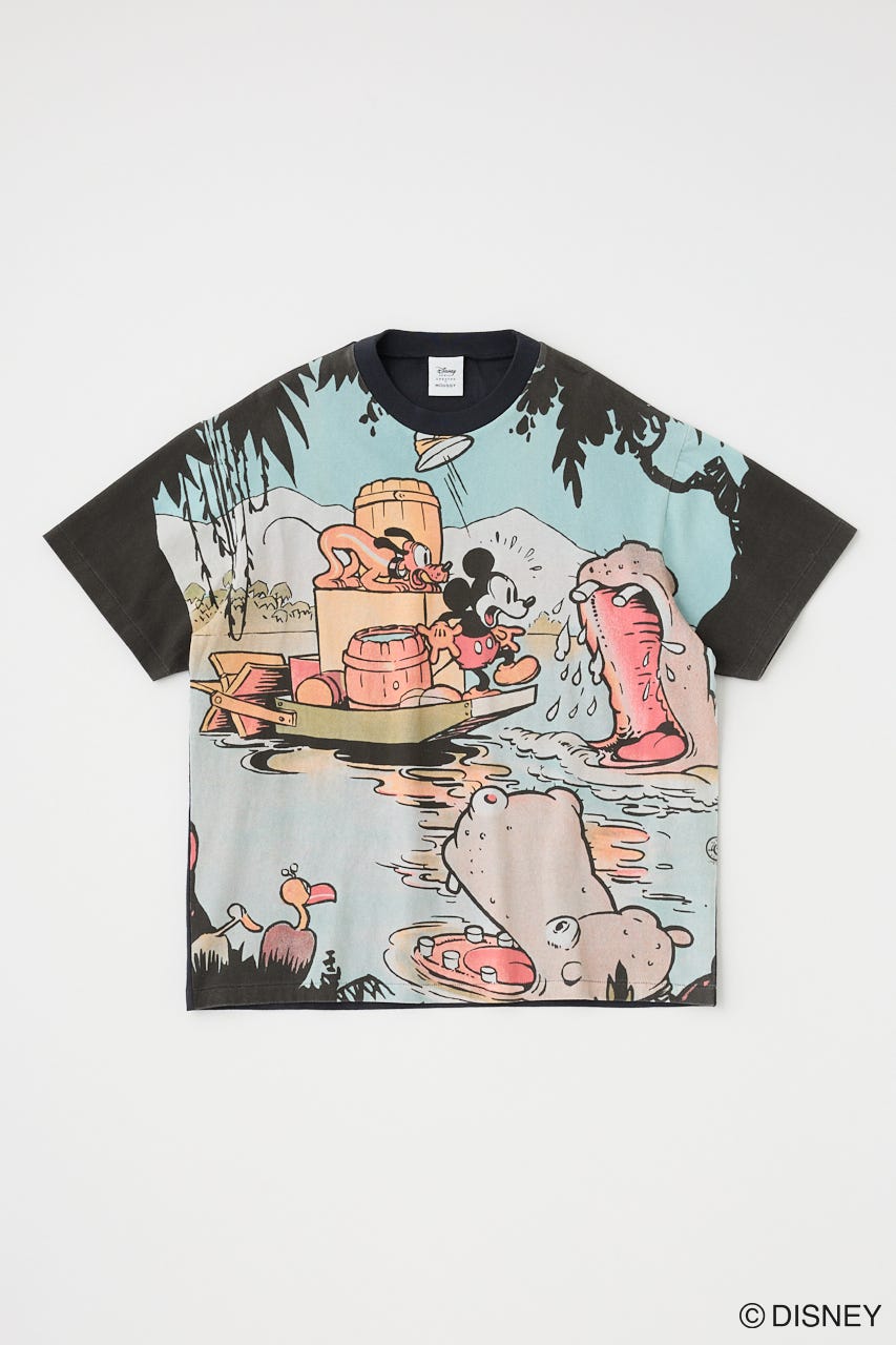MD RETRO BIG Tシャツ / MICKEY BLK FREE
