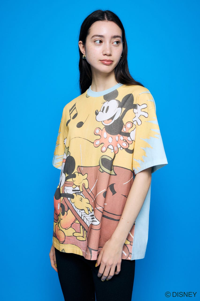 MD RETRO BIG Tシャツ / MICKEY L/BLU FREE