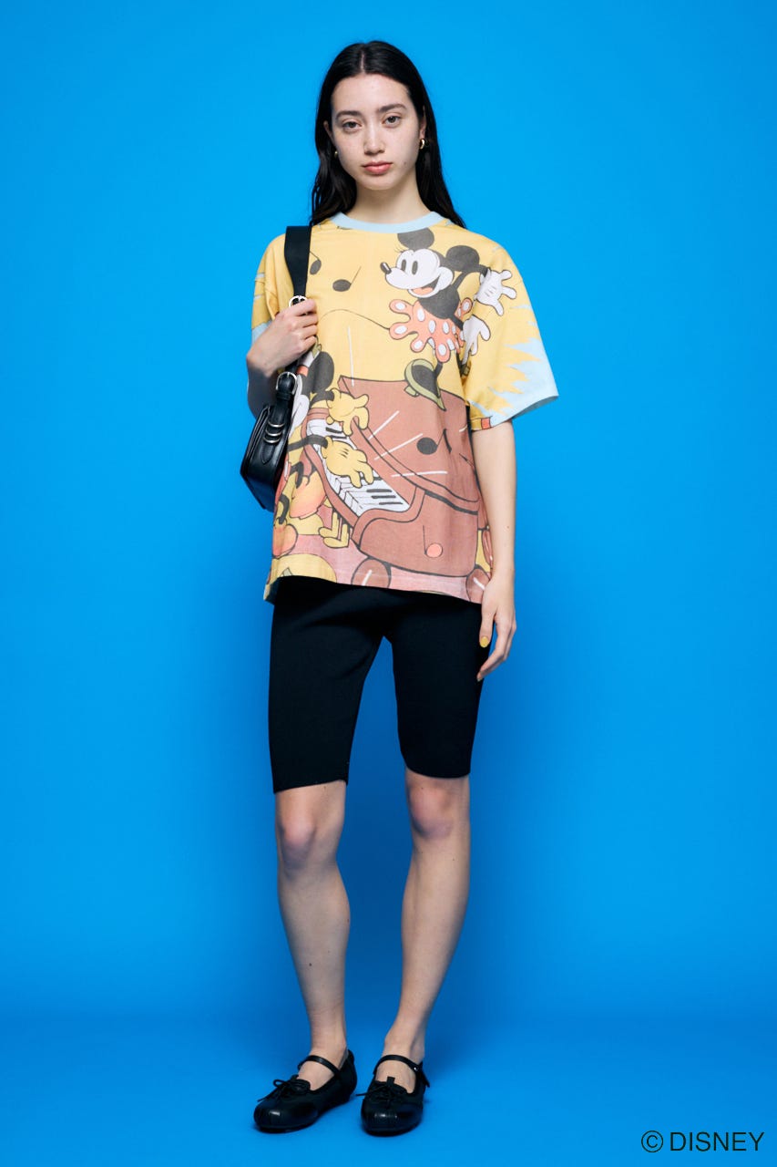 MD RETRO BIG Tシャツ / MICKEY L/BLU FREE