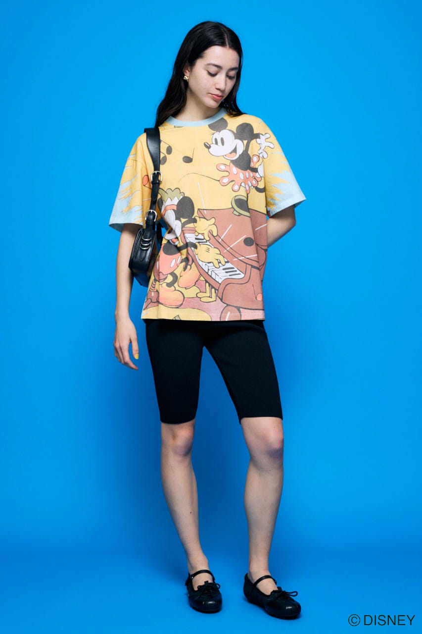 MD RETRO BIG Tシャツ / MICKEY L/BLU FREE