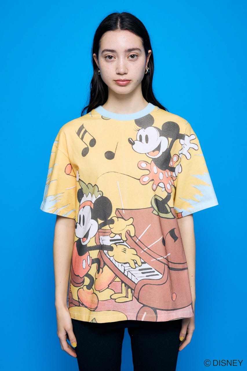 Disney SERIES CREATED by MUS | MD RETRO BIG Tシャツ / MICKEY (T
