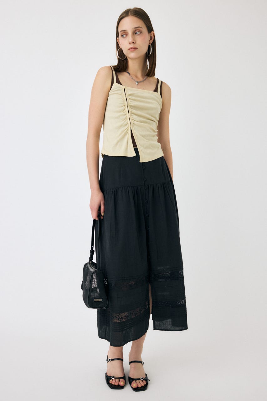 MOUSSY | COTTON マキシスカート (スカート(ロング) ) |SHEL
