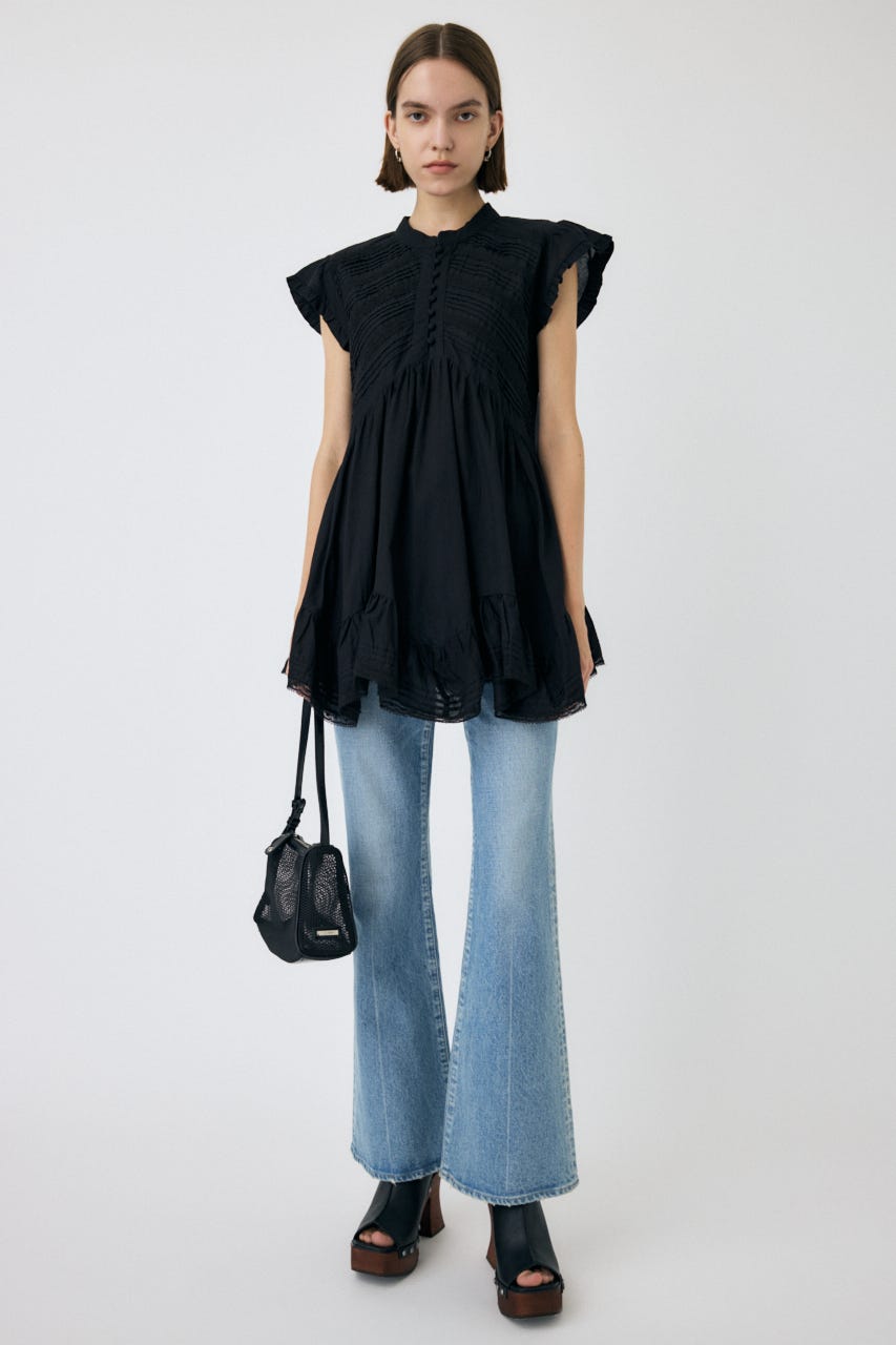 新品 MOUSSY MVS FLARE BLU 23inch MOUSSY | 【新色登場】MVS D/BLU FLARE (フレア ) |SHEL'TTER