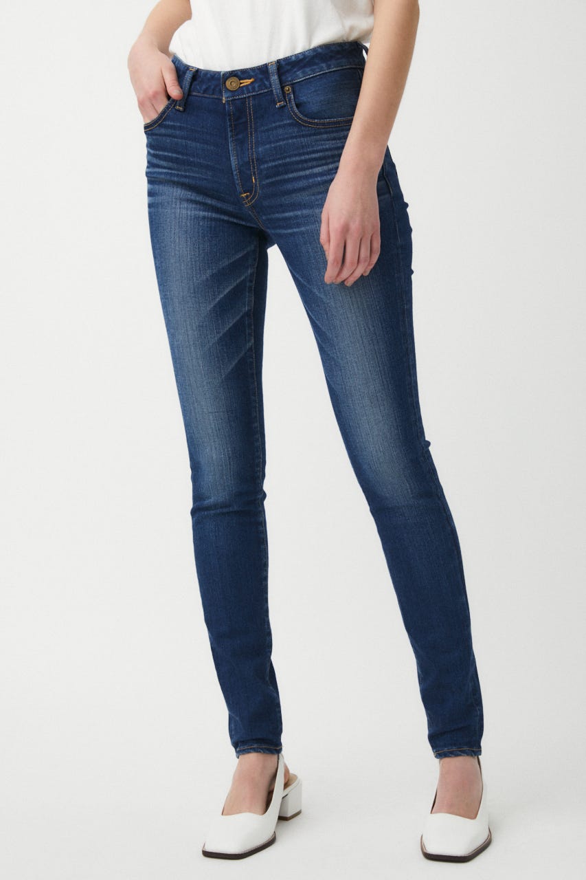 moussy ウエストフィットエンブロイダリースキニー ダークブルー MOUSSY | WF Rebirth embroidery スキニー (スキニー ) |SHEL