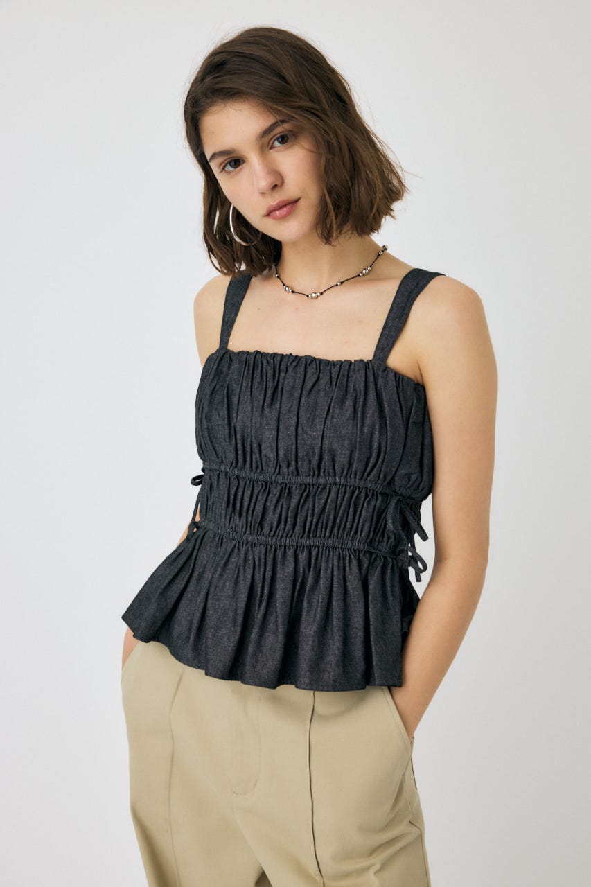 セール】コード刺繍風 モックネックニットトップス/TOPS（ニット