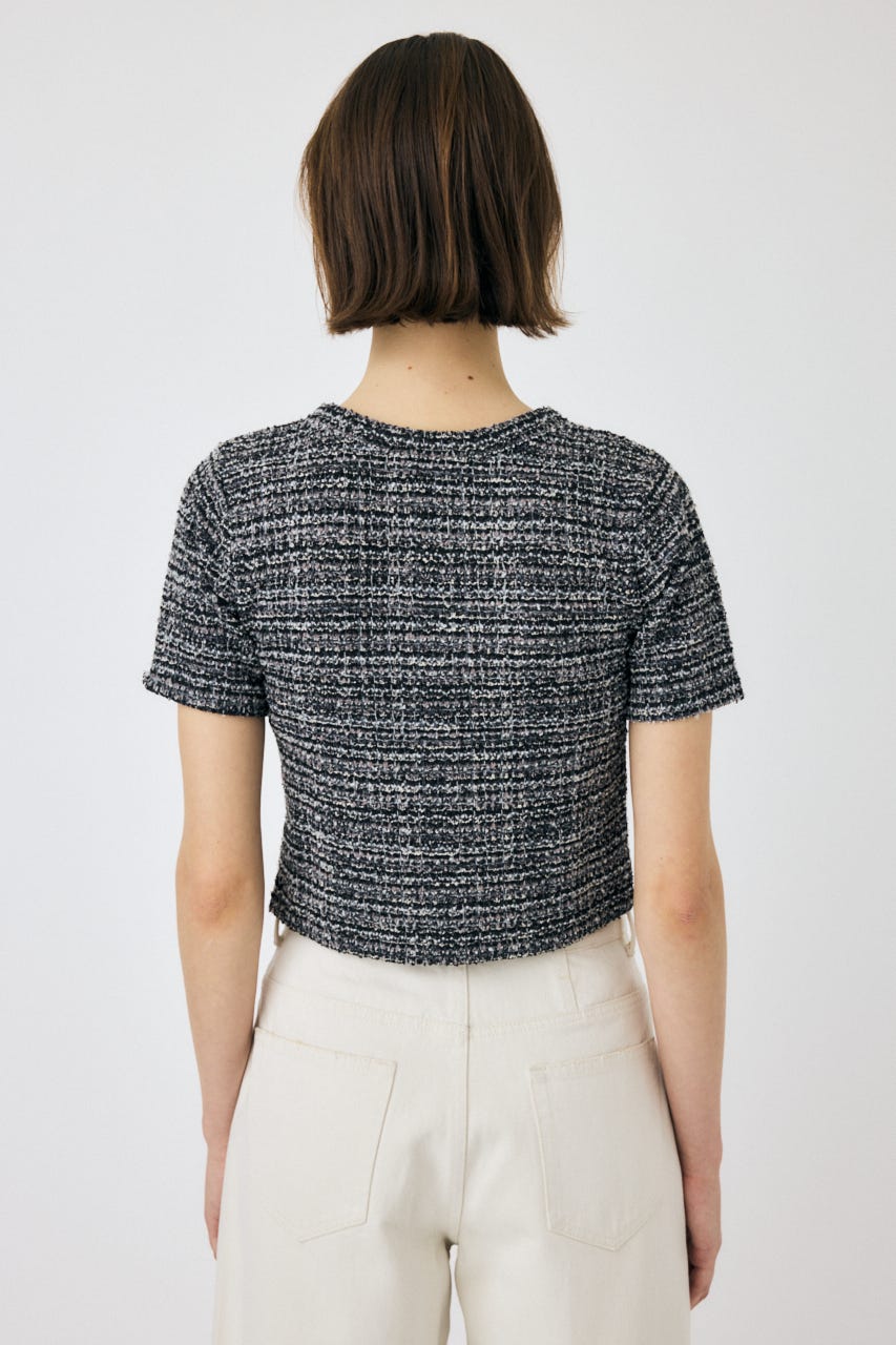 マウジー　TWEED LIKE トップス MOUSSY | TWEED LIKE トップス (Tシャツ・カットソー(半袖