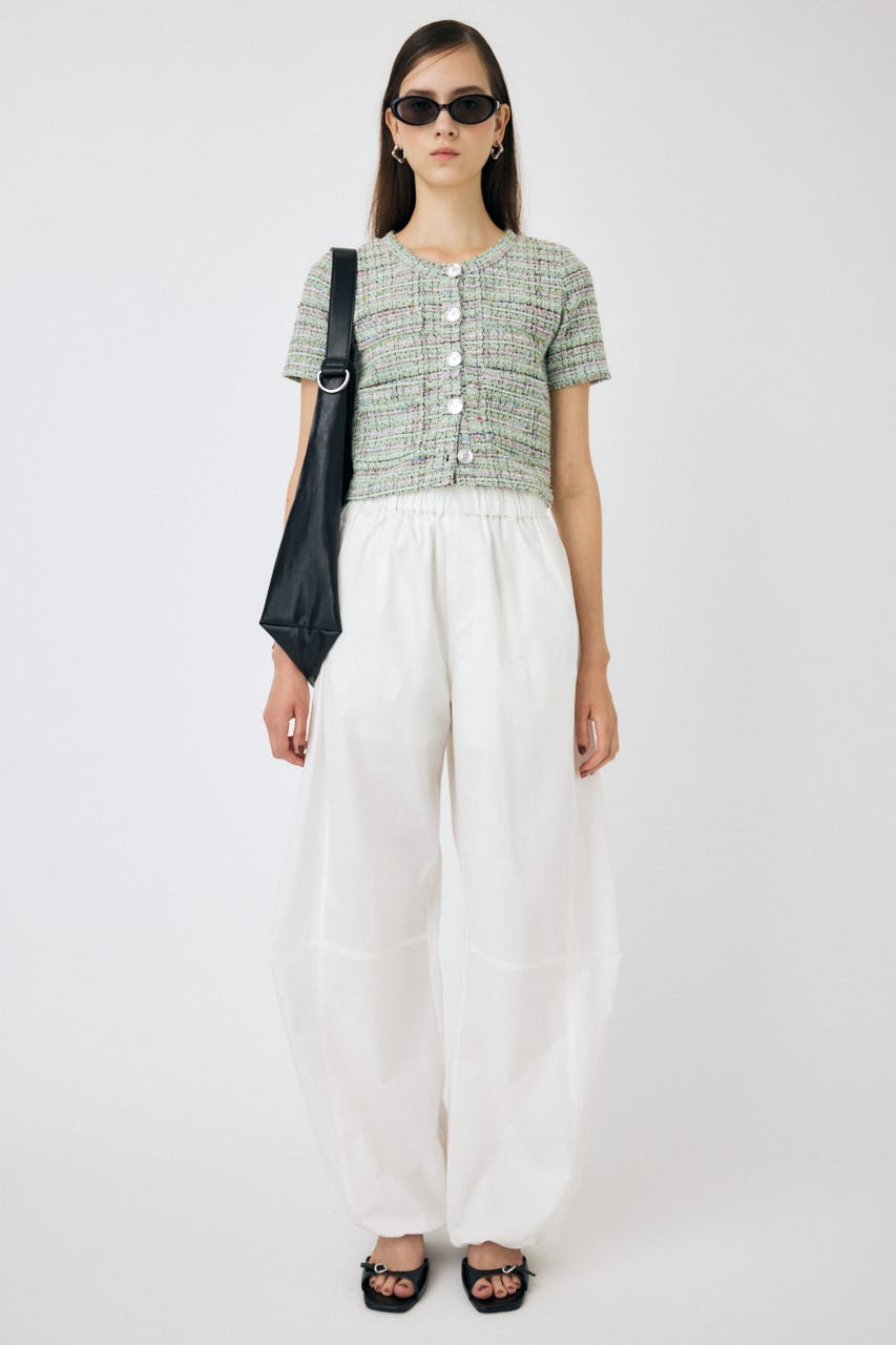 現行品♡45Rハケ目✕天竺刺繍Tシャツ　トップス　長袖 フリーサイズ 透け過ぎない ちりめん インナー トップス（Tシャツ/カットソー