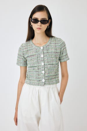 moussy トップス MOUSSY | TWEED LIKE トップス (Tシャツ・カットソー(半袖