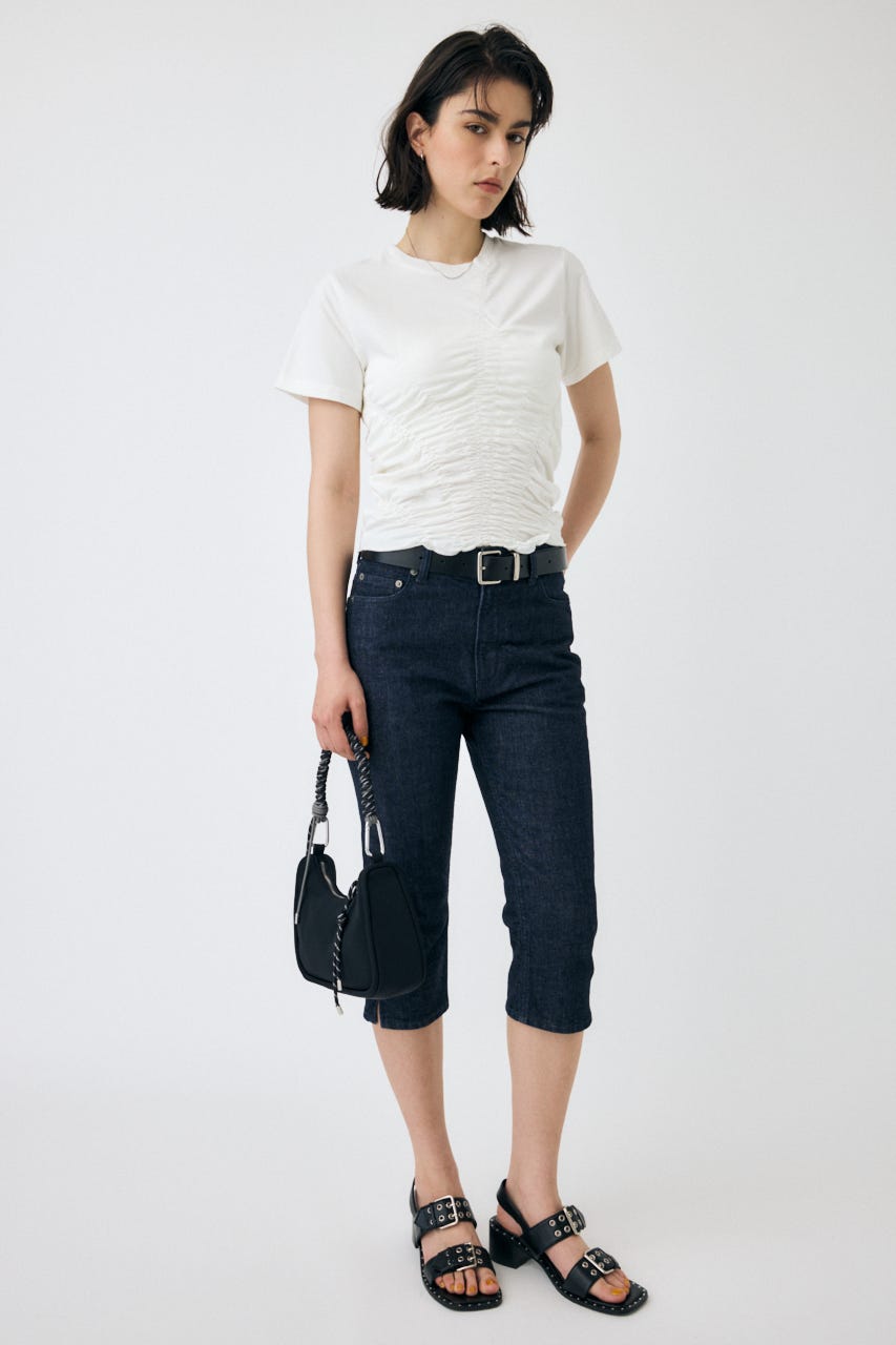 MOUSSY　マウジー　GATHER CUT トップス MOUSSY | GATHER CUT トップス (Tシャツ・カットソー(半袖