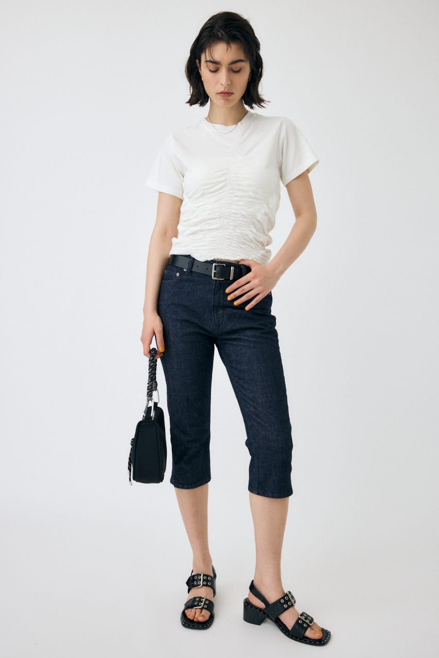 MOUSSY | GATHER CUT トップス (Tシャツ・カットソー(半袖