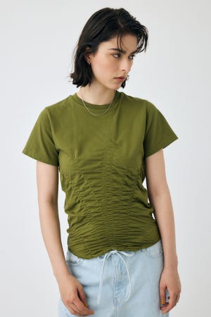 半額ストア MOUSSY | GATHER CUT トップス (Tシャツ・カットソー(半袖 トップス