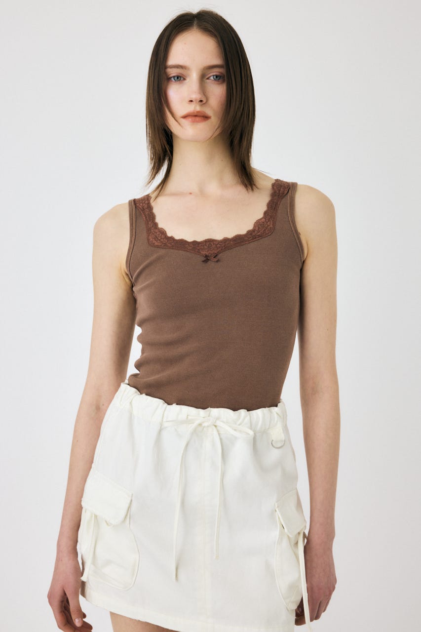 MOUSSY | LACE TRIM タンクトップ (タンクトップ ) |SHEL'TTER WEBSTORE
