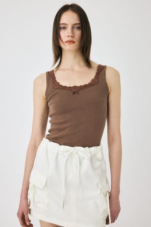 LACE TRIM タンクトップ