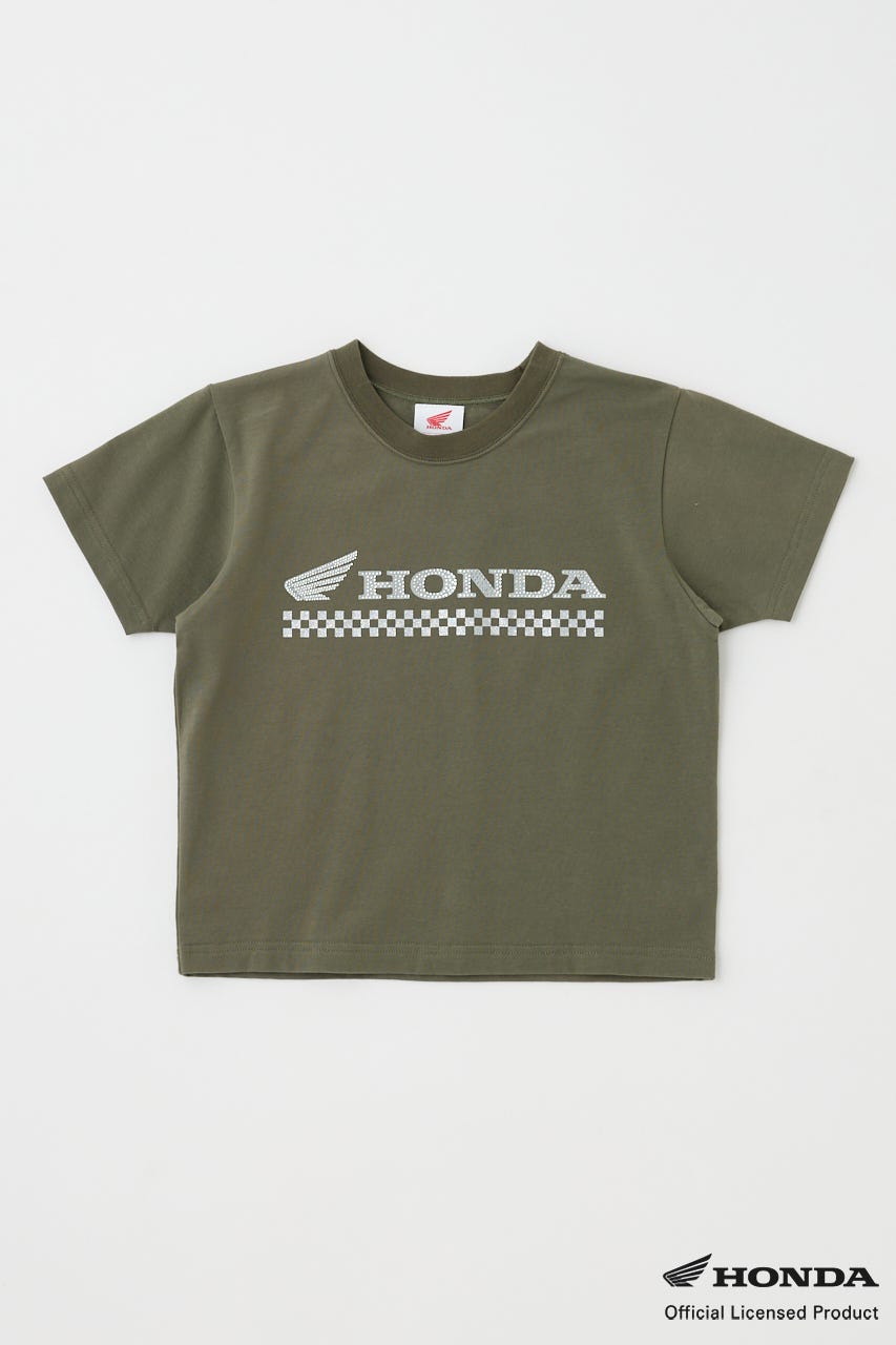 HONDA RHINESTONE TEE KHA FREE
