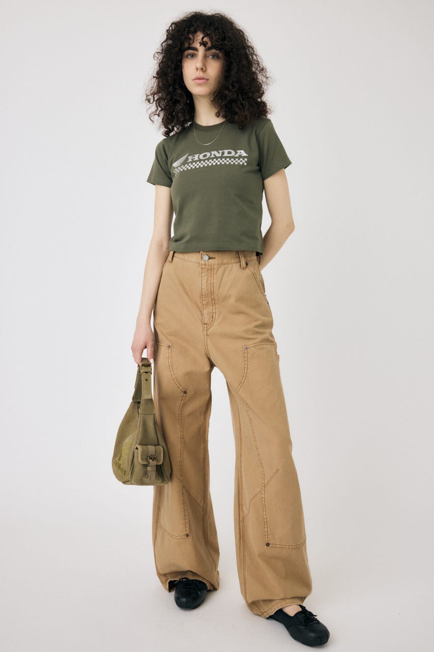 MOUSSY | HONDA RHINESTONE TEE (Tシャツ・カットソー(半袖) ) |SHEL