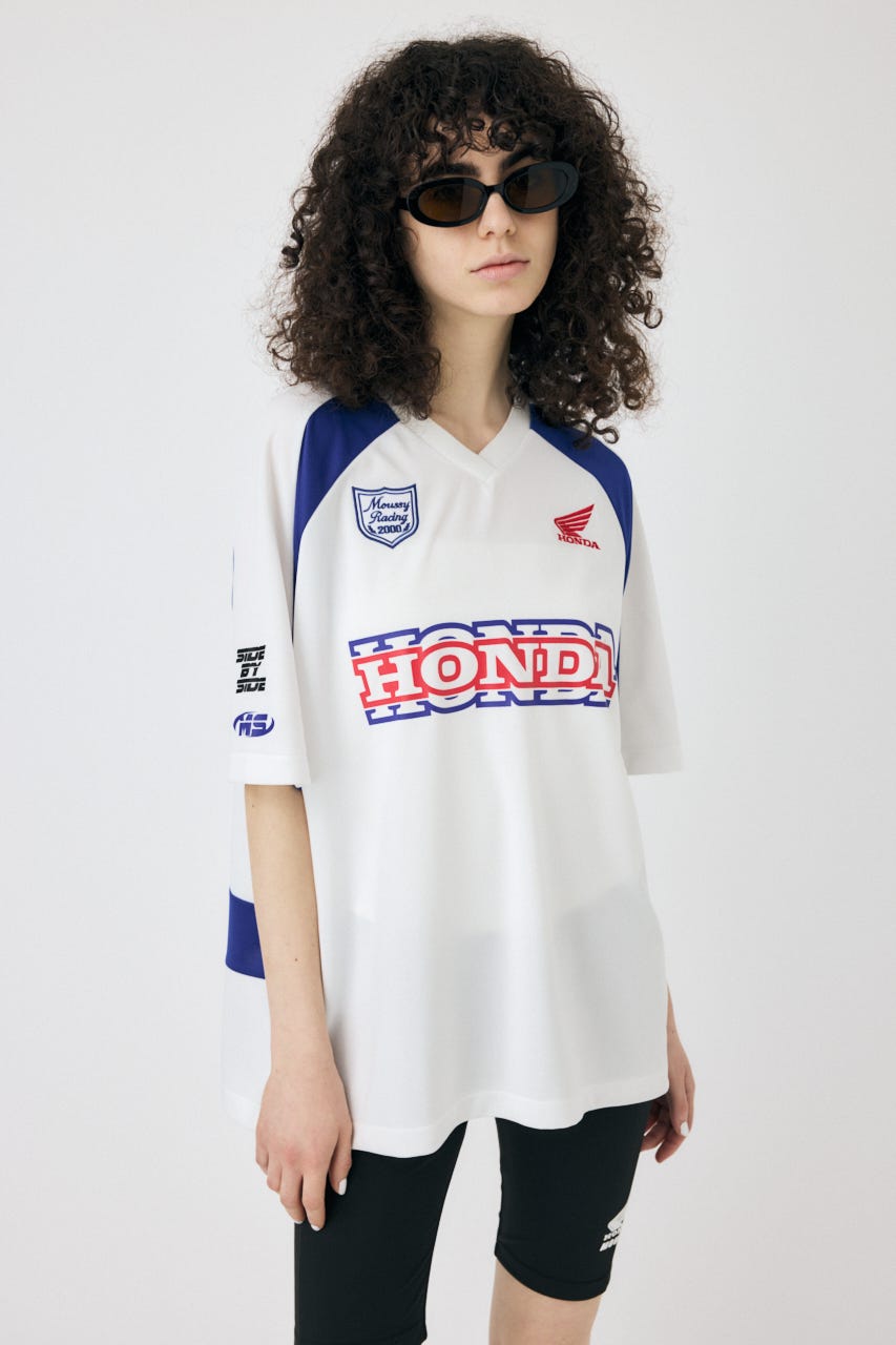 HONDA RACING ゲームシャツ O/WHT FREE