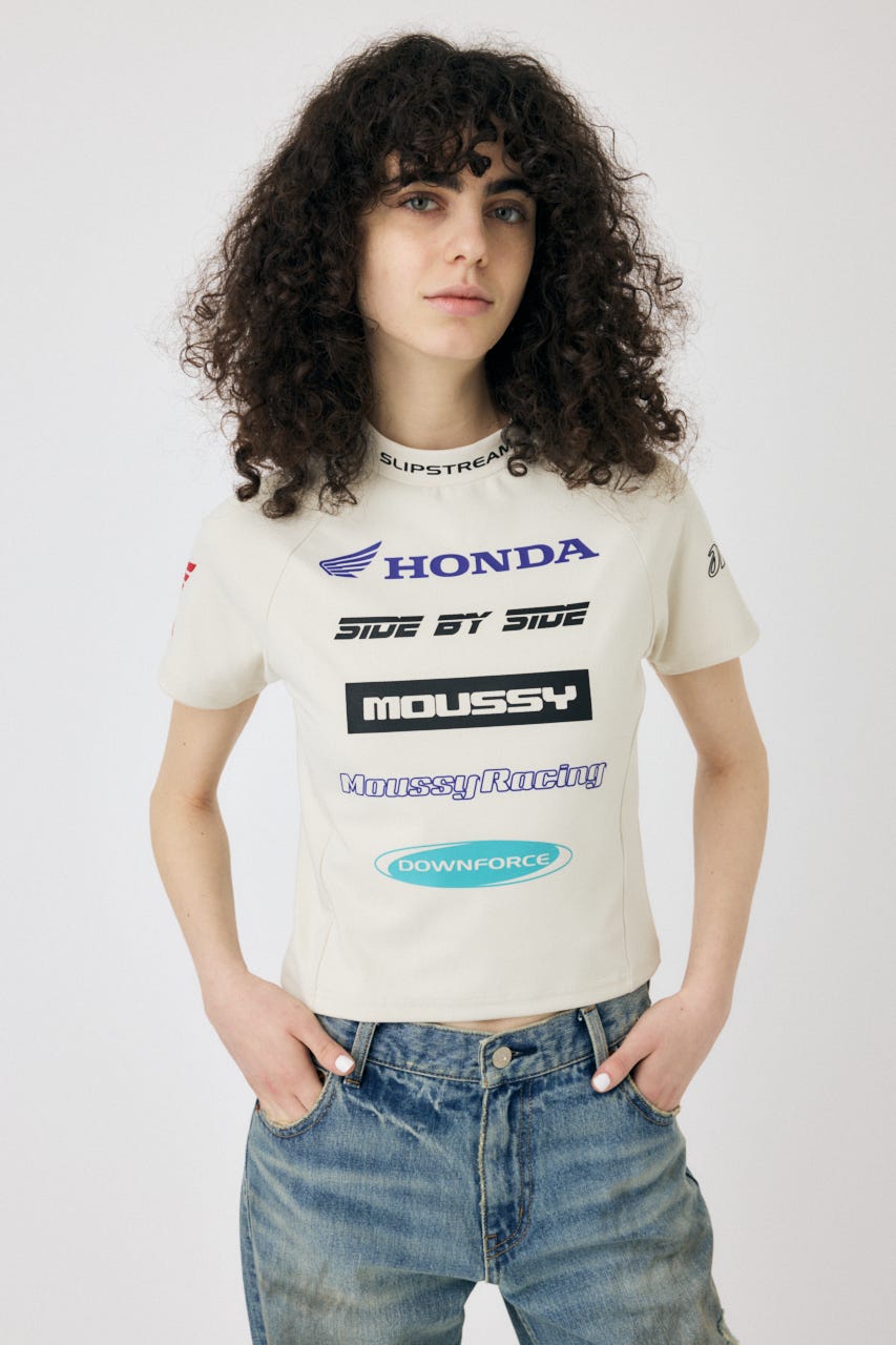 HONDA RACING TINY TEE O/WHT FREE