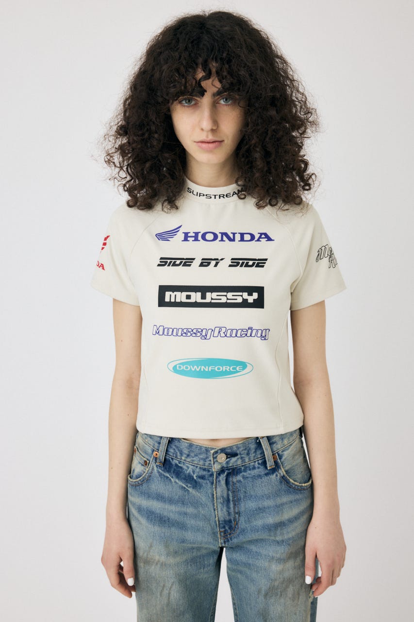 HONDA RACING TINY TEE O/WHT FREE