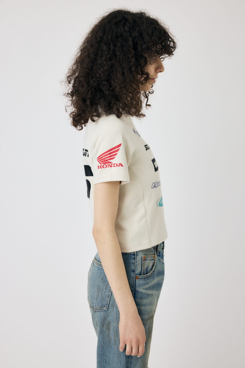 HONDA RACING TINY TEE O/WHT FREE