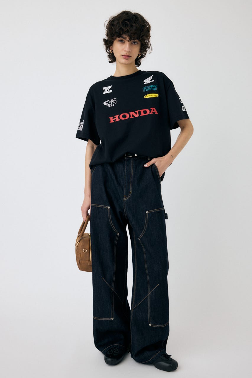 HONDA RACING BIG TEE BLK FREE