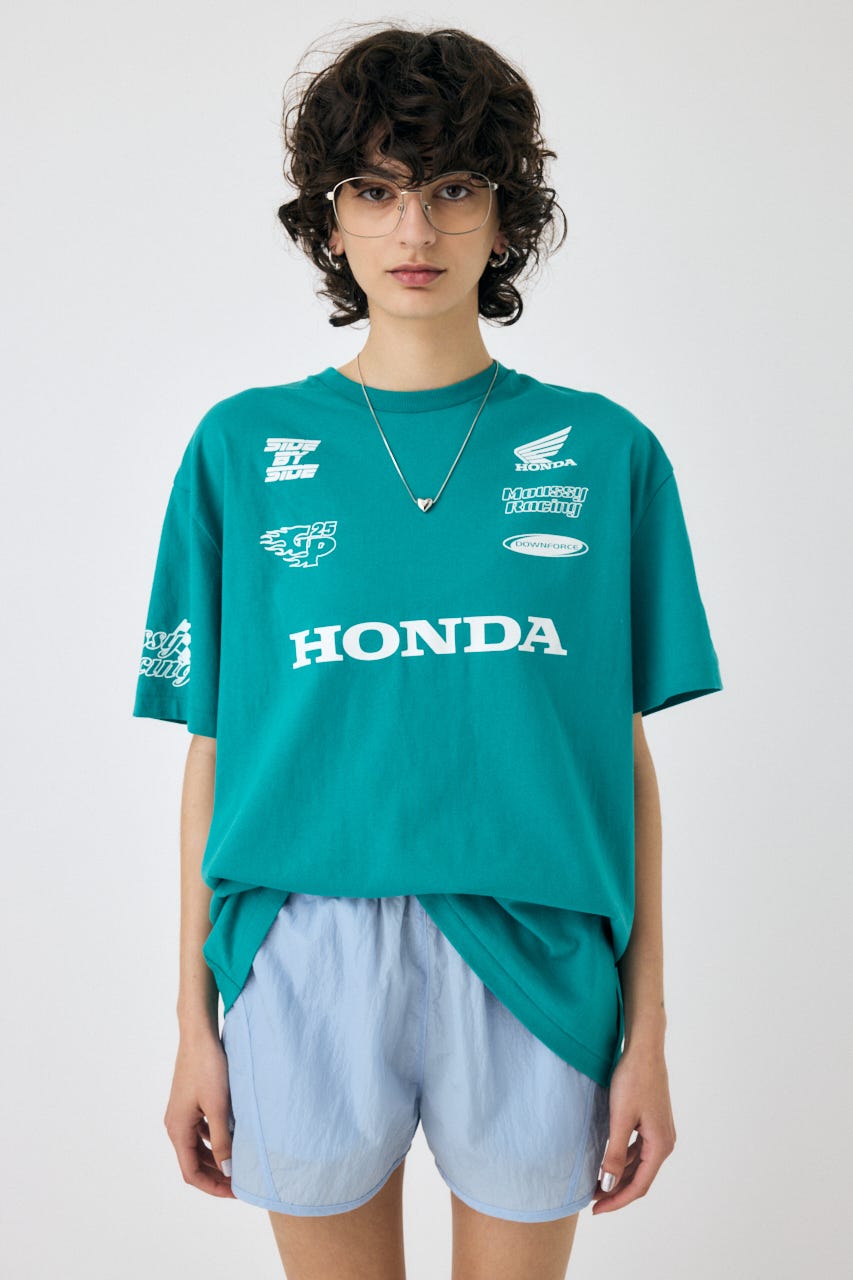 HONDA RACING BIG TEE GRN FREE