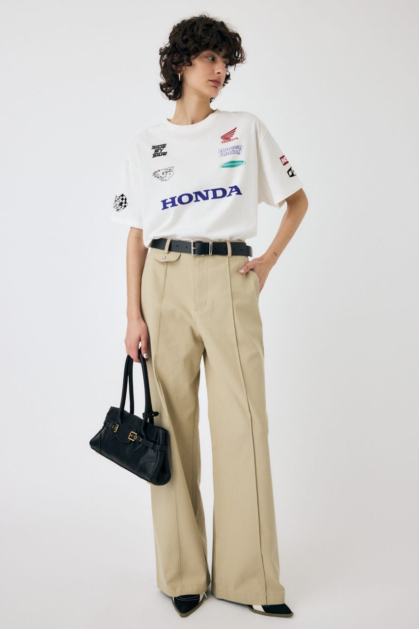 HONDA RACING BIG TEE WHT FREE