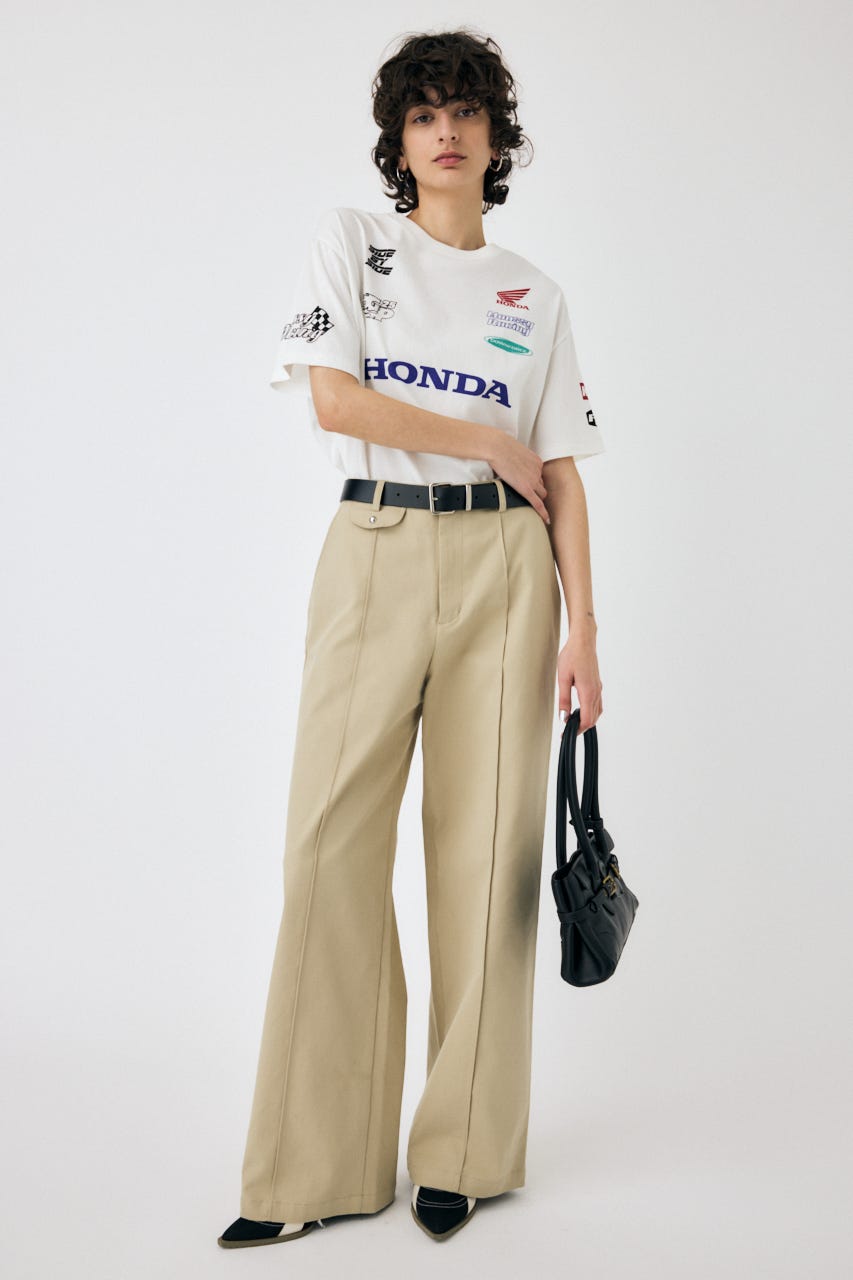 HONDA RACING BIG TEE WHT FREE