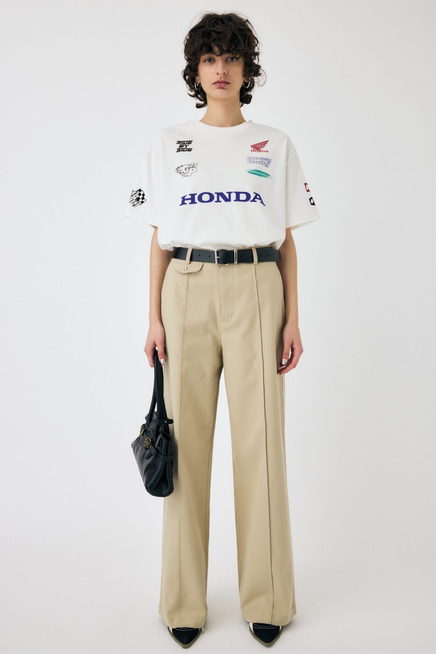 HONDA RACING BIG TEE WHT FREE