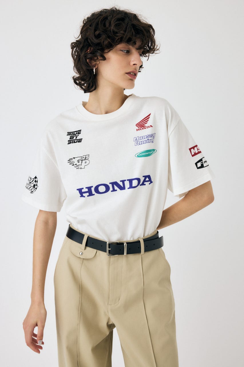 HONDA RACING BIG TEE WHT FREE