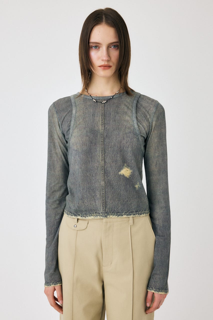 moussy ディズニーロンT Disney SERIES CREATED by MOUSSY tシャツ MD OT LAYERED ロング