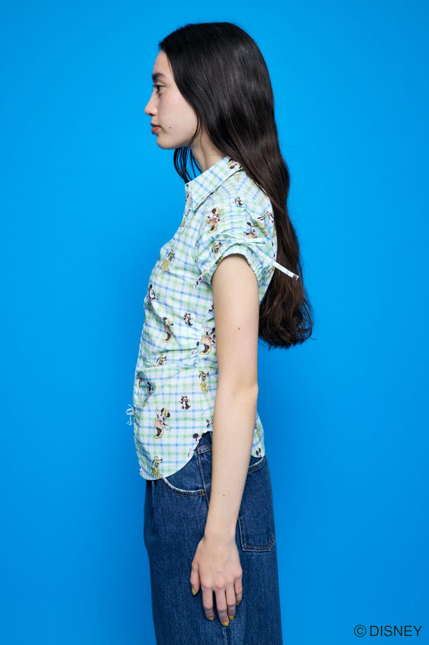 Disney SERIES CREATED by MUS | MD ZIP UP GATHER ブラウス (シャツ
