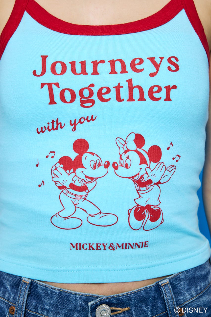 Disney SERIES CREATED by MUS | MD JOURNEYS COLOR TRIM キャミ