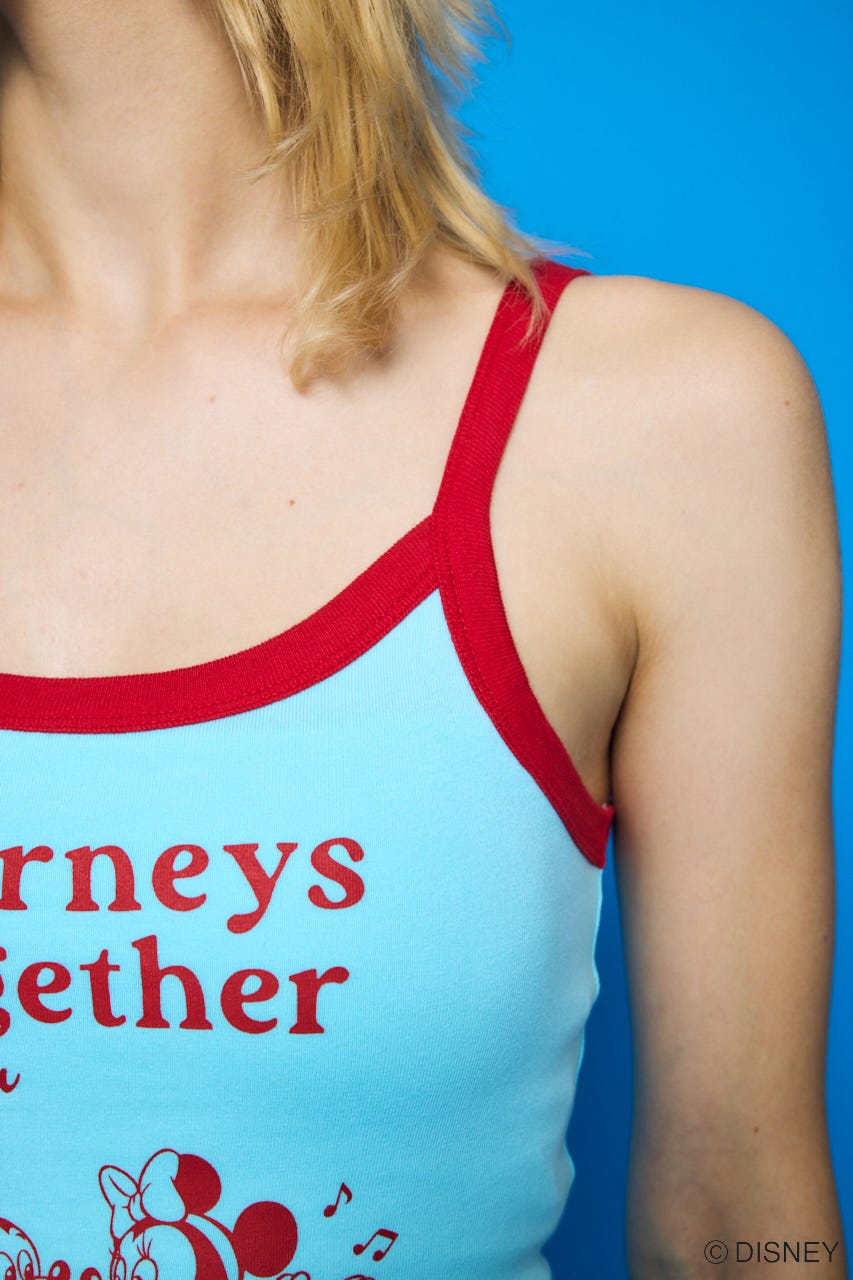 Disney SERIES CREATED by MUS | MD JOURNEYS COLOR TRIM キャミ