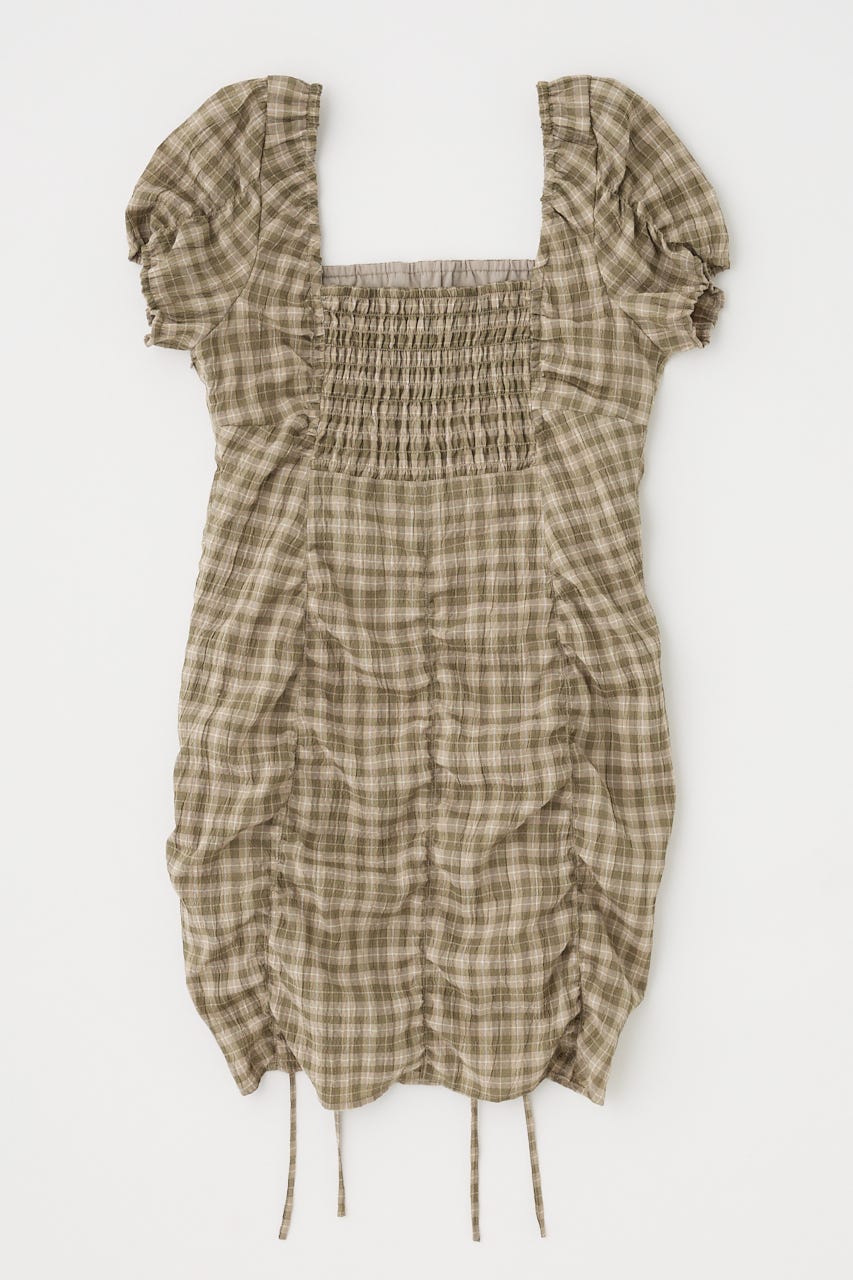 moussy｜GATHER RIBBON ミニドレス | Rakuten Fashion(楽天