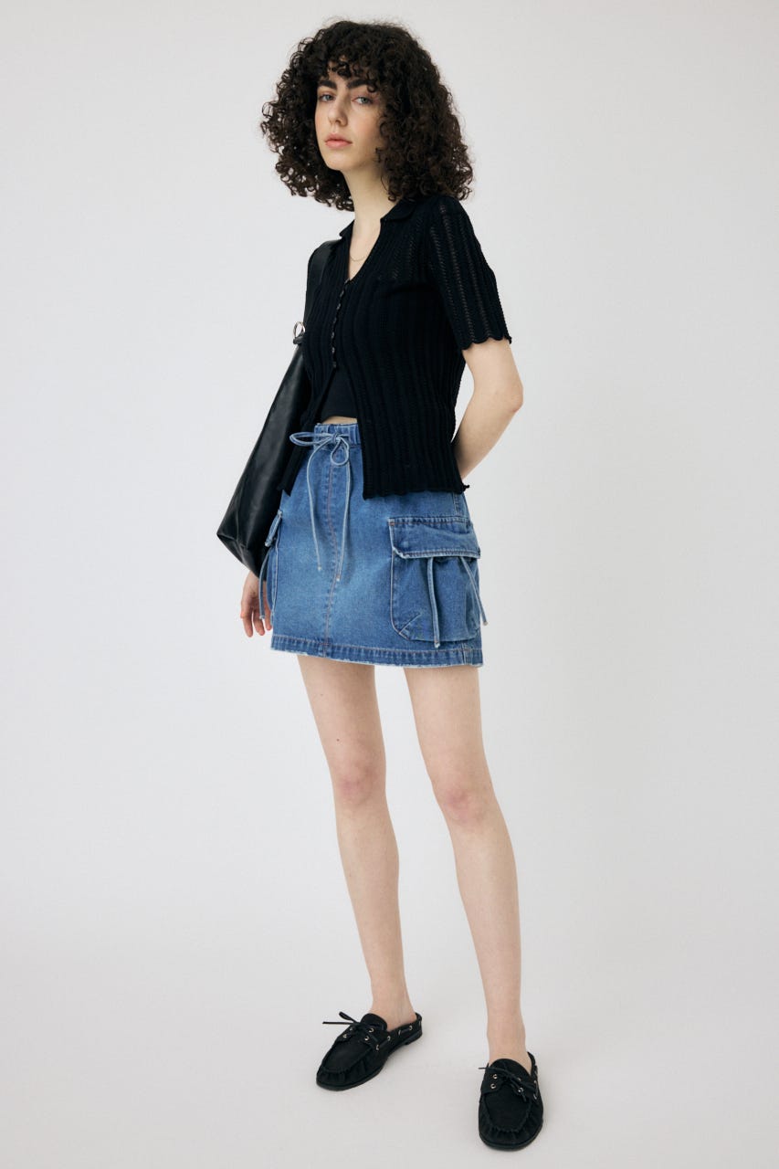 UTILITY DENIM スカート BLU 1
