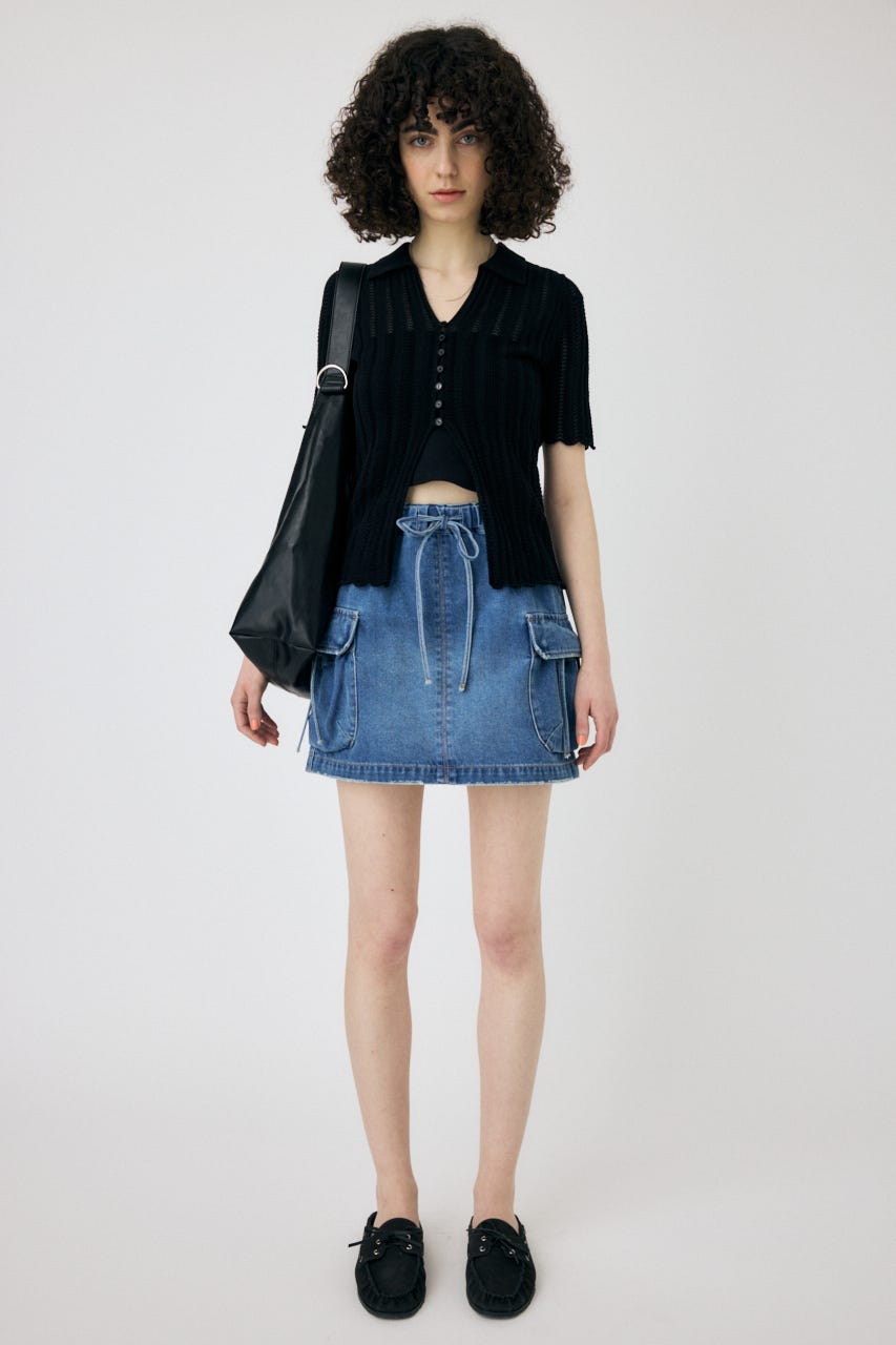 UTILITY DENIM スカート BLU 1