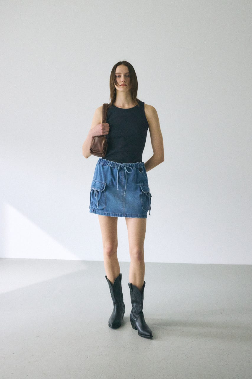UTILITY DENIM スカート BLU 1