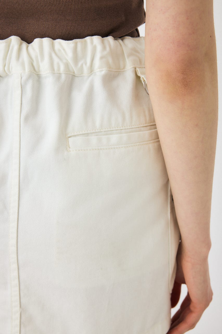 UTILITY DENIM スカート WHT 1