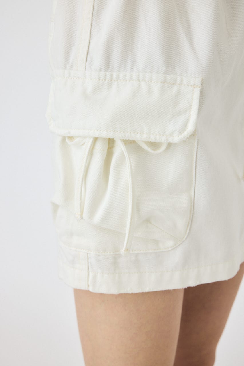 UTILITY DENIM スカート WHT 1