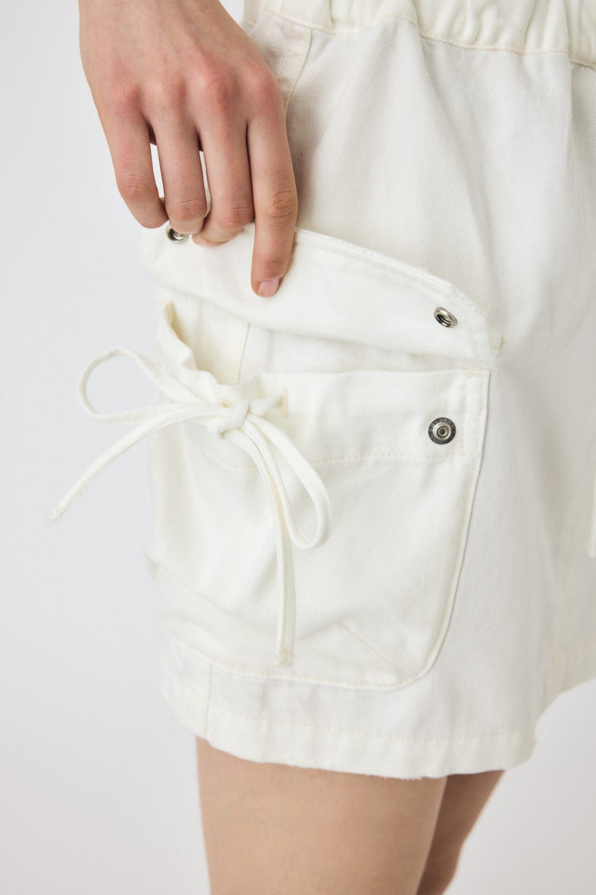 UTILITY DENIM スカート WHT 1