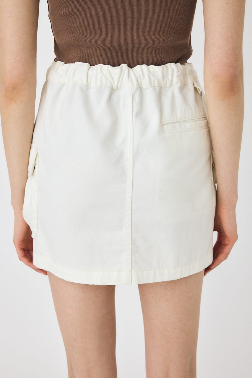 UTILITY DENIM スカート WHT 1