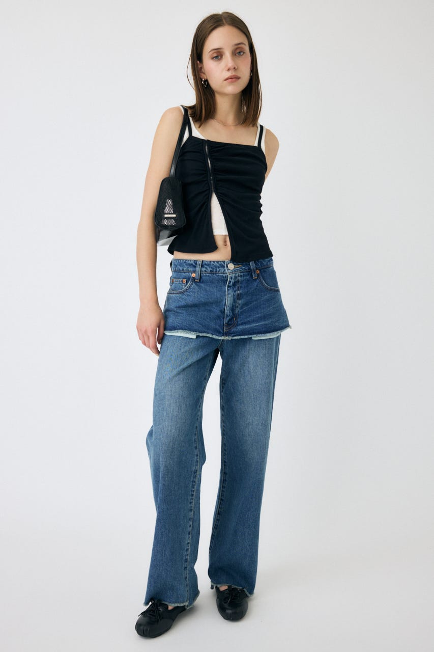 MOUSSY マウジー WIDE STRAIGHT デニム サイズ26 MOUSSY（マウジー）の「REMAKE WIDE STRAIGHT（デニムパンツ