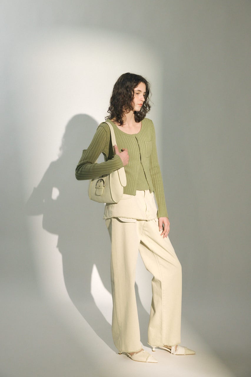MOUSSY | LAYERED WIDE STRAIGHT デニム (ストレート ) |SHEL