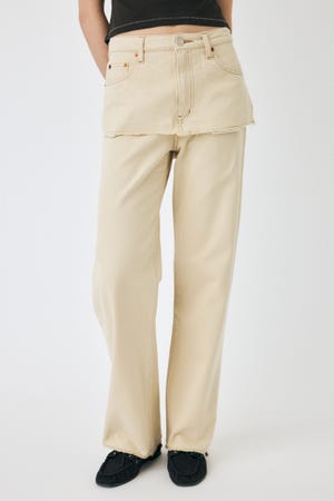 LAYERED WIDE STRAIGHT デニム