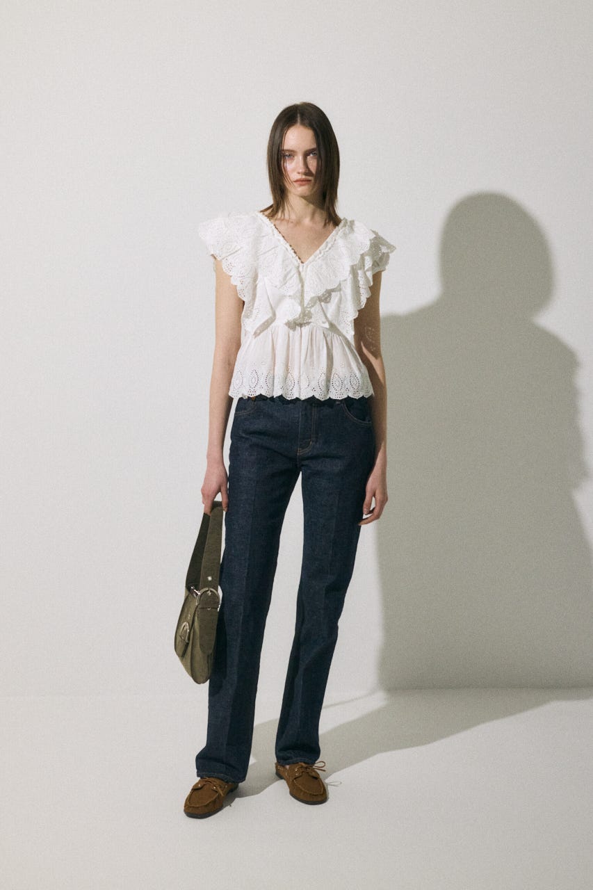 MOUSSY | MVS CENTER PRESS ストレートデニム (ストレート ) |SHEL