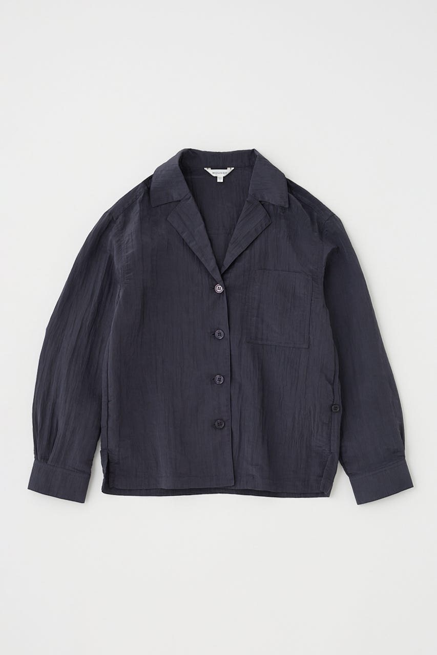 SATIN シャツ NVY FREE