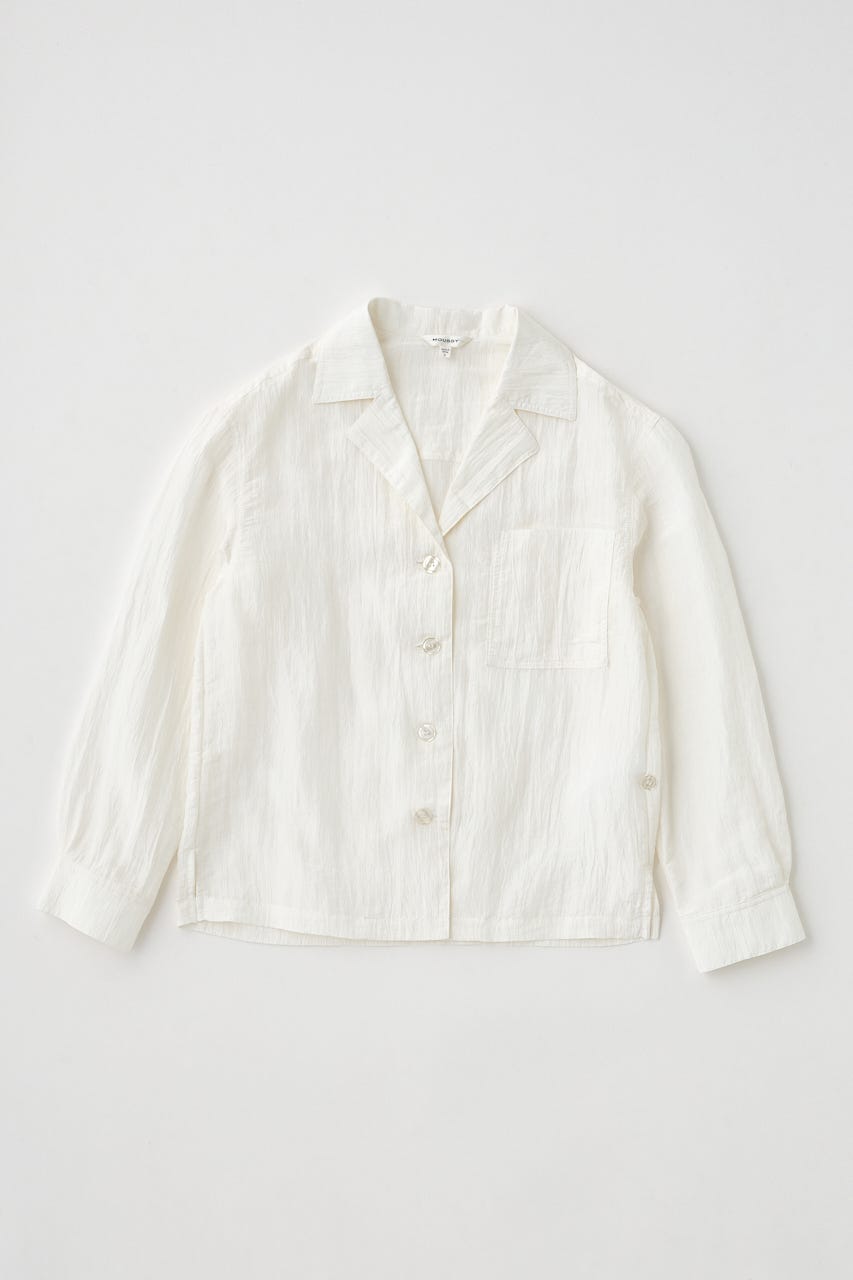 SATIN シャツ O/WHT FREE